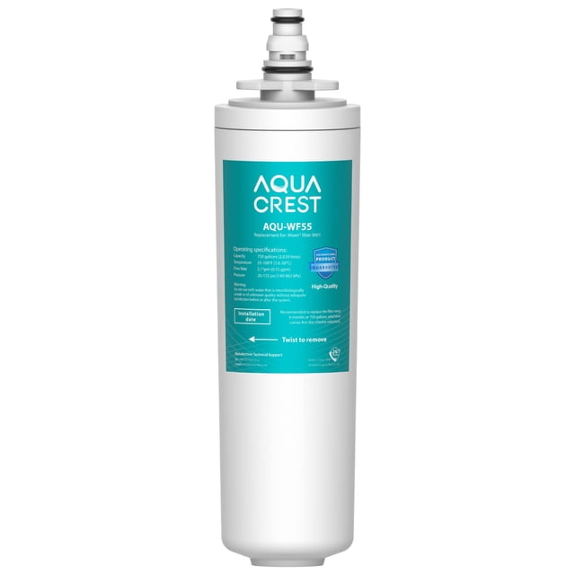 AQUACREST 9601 Water Filter, Model No.WF55, Replacement for Moen 9601 ChoiceFlo 9600, 9602, 9500, 9501, 9502, Fits F87400, F7400, F87200, 77