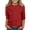 #A01-Deep Red, variant on Abcomgle Girls 3/4 Sleeve Shirts 10-12 Summer 3/4 Sleeve Girls Shirts Polka Dot Tshirt Casual Crewneck Cotton Tee Tops Girls