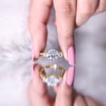 thumbnail image 6 of Rosec Jewels Lab Created Diamond 3 Stone Engagement Ring for Women - IGI Certified - E-VS1 Quality - with Jewelry Box, 18K Yellow Gold, US 3.00, 6 of 9