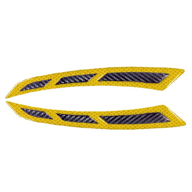 Soumake Fender Protector – 1-Pair, Heat-Resistant, Anti-Collision Carbon Fiber Warning Reflective Sticker for Car Wheels