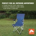 thumbnail image 4 of Ozark Trail Hard Arm Camping Chair with Durable Polyester Seat and Steel Frame, Portable with Cup Holder, 4 of 13