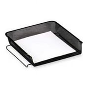 Stackable Front Load Tray- Mesh- Letter- Black