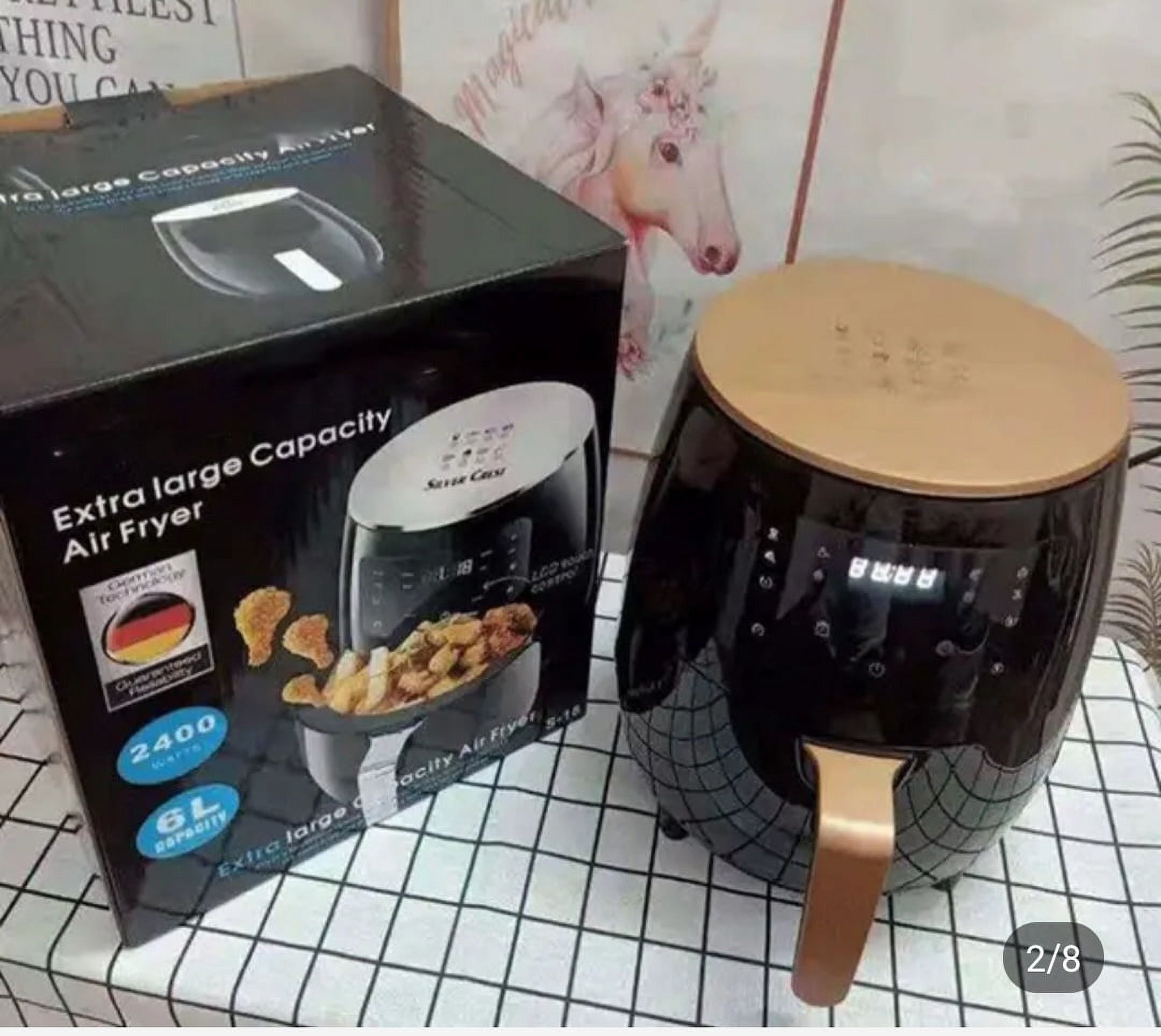 Divine Alliance 5 L Air Fryer, Black - Nonstick