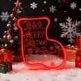 thumbnail image 3 of UPONRAY Christmas Stocking Neon Signs, 10.23"*11.81" Dimmable & USB-Powered LED Neon Light, Stylish Wall Decor for Christmas Tree, Bed Room, Living Room, Party, Bar, 3 of 13