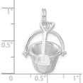 thumbnail image 2 of Sterling Silver 3-D Polished Shovel And Pail Charm (26 X 17.75) Made In Thailand qc4860, 2 of 5