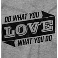 thumbnail image 2 of Do What You Love Quote Cute Inspiring Plus Size Long Sleeve Graphic Tee Shirt Brisco Brands 2X, 2 of 5