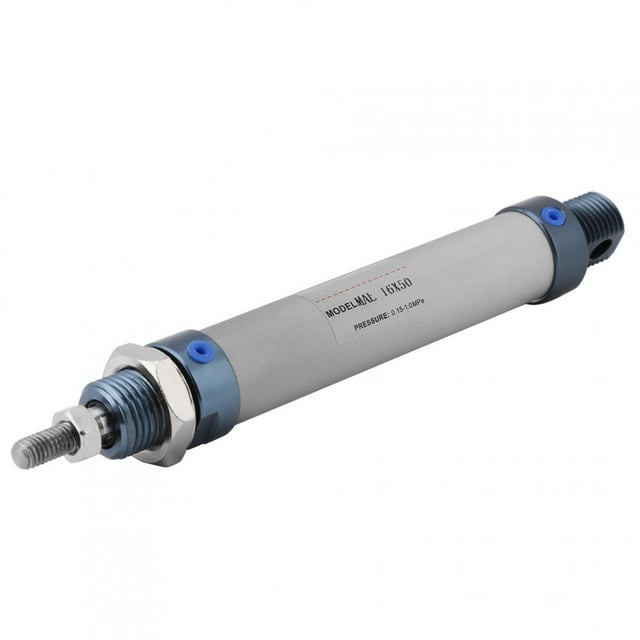 Cilindro de aire compacto, 1 pieza Mini cilindro neumático de aluminio de 16 mm Cilindro neumático de aire Diseño de próxima generación