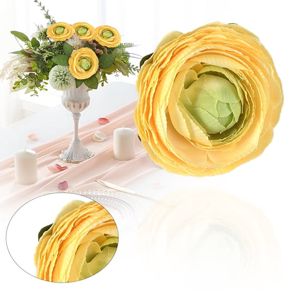 Adpan Artificial Lotus Flower Head for DIY Floral Arrangements Wedding Bouquets Table Center Wreaths Home Decor,1PC,A