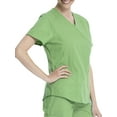 Scrubstar Women's Fashion Essentials Mock Wrap Scrub Top