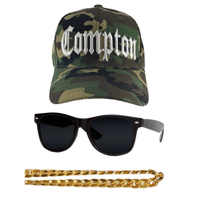 Gravity Threads Compton 80s Rapper Costume Kit - Camo