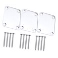 thumbnail image 1 of OULII 3Pcs Silver Guitar Neck Plate Metal Neck Joint Plate for Durable Guitar Use, 1 of 3
