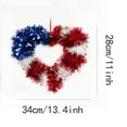 thumbnail image 3 of MuYan 4th of July Tinsel Metallic Red White and Blue Five-Pointed Heart shape Hanging Decoration Heart shape Hanging Twist Tinsel Glitter Tinsel for Independence Day Celebration Party Decorations, 3 of 7