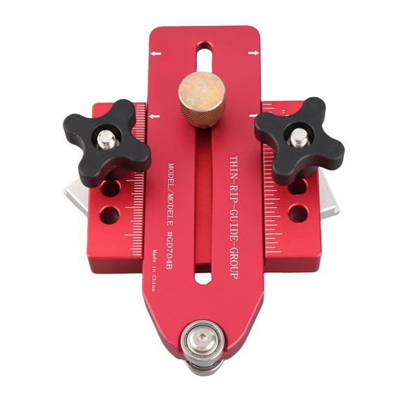 Yajisi Precision Aluminum Table Saw Jig – Secure Locking, Sliding Slot & Clamping for Accurate Narrow Strip Cuts