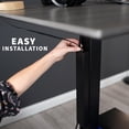 thumbnail image 6 of VIVO Black Magnetic Vertical Cable Management Channel, Wire Organizer, 6 of 8