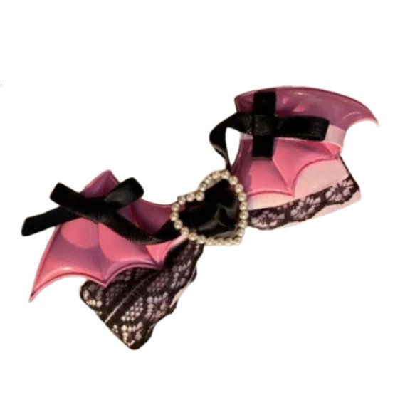 COMEET party hairclip, Cosplay Hair Clip Novelty Bat Wing Lace Bows Hairclip Party Headwear Anime Hairpin Female Hair Grip Halloween Headdress