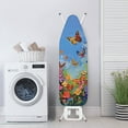 thumbnail image 3 of HELLHERO Floral Ironing Board Cover, Soft Ironing Board Cover, Non Stick Scorch and Stain Resistant Standard Size 15x54 Inch with Elastic Edges, 3 of 5