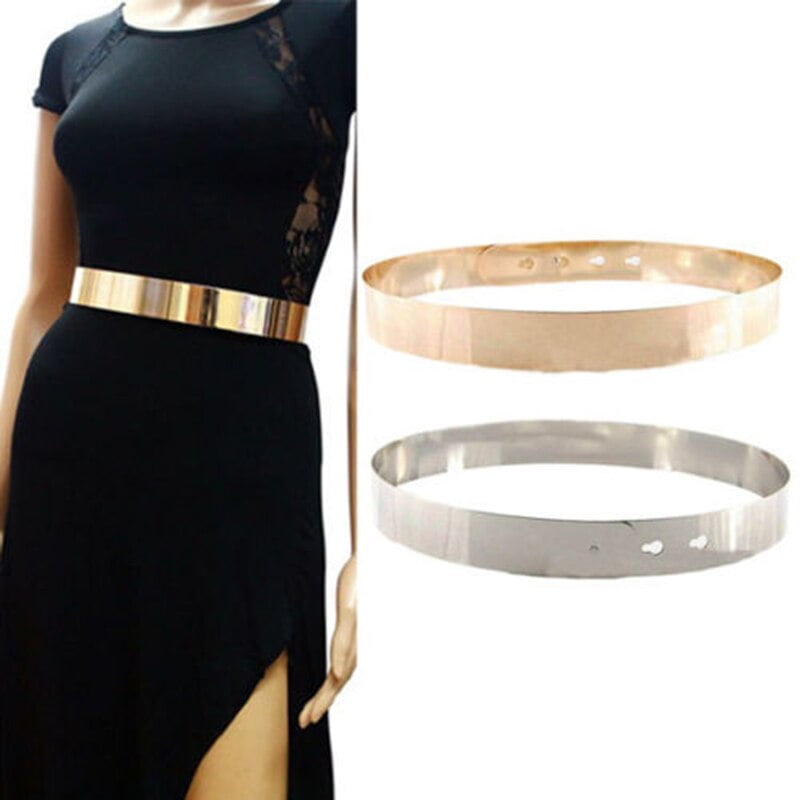 Gold metal waist belt best sale