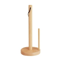 Wooden Countertop Paper Towel Holder Stand Japanese Style Kitchen Roll Tissue Rack for Home Bathroom Table