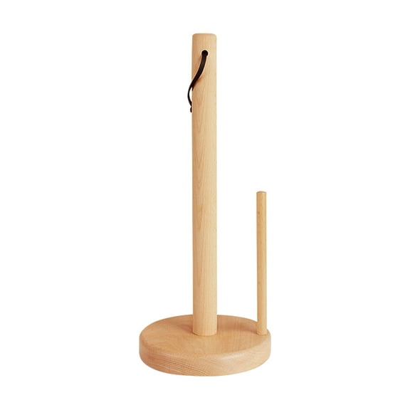 Wooden Countertop Paper Towel Holder Stand Japanese Style Kitchen Roll Tissue Rack for Home Bathroom Table