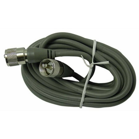 Cable Molded Ends - PROCOMM PP8X6TX 6' RG8X COAX CABLE W/ MOLDED PL259 ENDS (GREY)