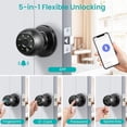 thumbnail image 4 of Cerradura Inteligente Tuya con Huella Dactilar y Bluetooth, Cerradura Digital Sin Llave, Manija Inteligente, Cerradura para Dormitorio, Cerradura Electrónica para Puerta, 4 of 5