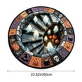 thumbnail image 5 of sruoe Halloween Creepy Visual Effect Round Floor Rug, Ghost Printed Polyester Doormat, Halloween Room Decor for Indoor Home Layout, Holiday Party, 5 of 6