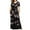 Black3, variant on Puyaiuu 1 Pcs New Formal Dresses for Women Fashion Floral Round Neck Long Dress Lightweight with Pocket Short Sleeve Womens Summer Dresses
