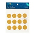 thumbnail image 5 of (4 pack) Hello Hobby Adhesive Faux Wax Seals Stickers, Gold, Thank You, 12 Count, 5 of 5
