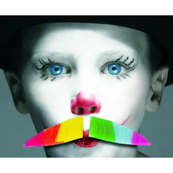 Rainbow Pride Self Adhesive Costume Mustache