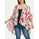 thumbnail image 1 of Cárdigan de Verano de Encaje Floral de Talla Extra Grande Rosegal  Cárdigans de talla grande, 1 of 5