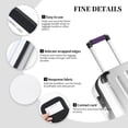 thumbnail image 4 of Luggage Handle Wraps for Suitcase - Suitcase Tags Identifiers for Suitcases, Lightning Purple Glitter B Fun Luggage Handle Covers, Travel Luggage Accessories Essentials for Flying, 4 of 6