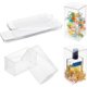 thumbnail image 1 of 24 cajas de PVC transparente de 2,36 × 2,36 × 4,76 pulgadas, cajas de plástico transparente para regalo, cajas de regalo para bodas y fiestas., 1 of 9