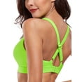 thumbnail image 5 of RELLECIGA Women's V Neck Bikini Top Criss Cross Cutout Bathing Suits, 5 of 7