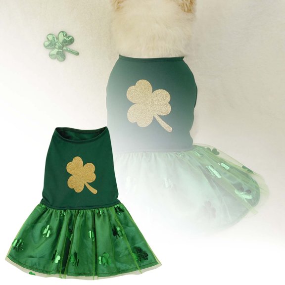 St. Patrick's Day Pet Dog Clothes for Small to Medium Dogs Comfortable Festive