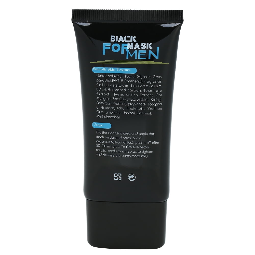 Tebru Men Suction Black Facial Mask Acne Treatments Lightening