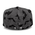 thumbnail image 3 of Chririnla Bat and Spider Web Pattern Soft Flat Beret Hat, All-Season Vintage Polyester Flat Cap for Golf Fishing Walking, 3 of 4