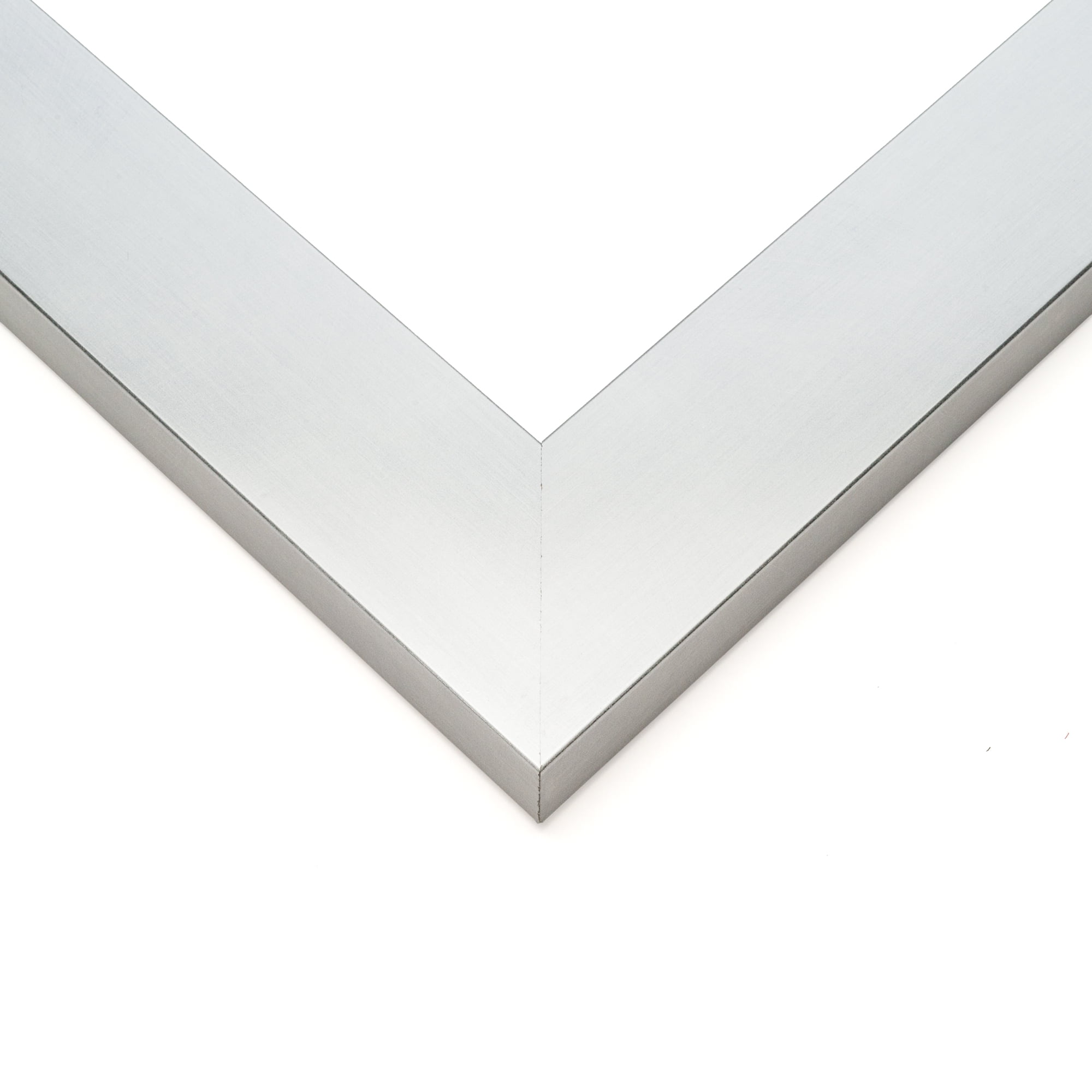 18x24 Silver Metallic Wood Frame - 'Brushed Steel' Medium - Great for Posters, Photos, Art Prints,