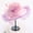 Pink, variant on Yoyauz Women Sun Hat with Mesh Flower Decoration Wide Brim Hat Occasion Event Organza Fancy Church Dress Hat