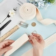 thumbnail image 3 of 5 Yards Beige Twill Tape for Sewing 1-3/8 inch (35mm) Polycotton Herringbone RibBon Heavy Duty Webbing Strap for Sewing Dressmaking Craft Home Decor, 3 of 6