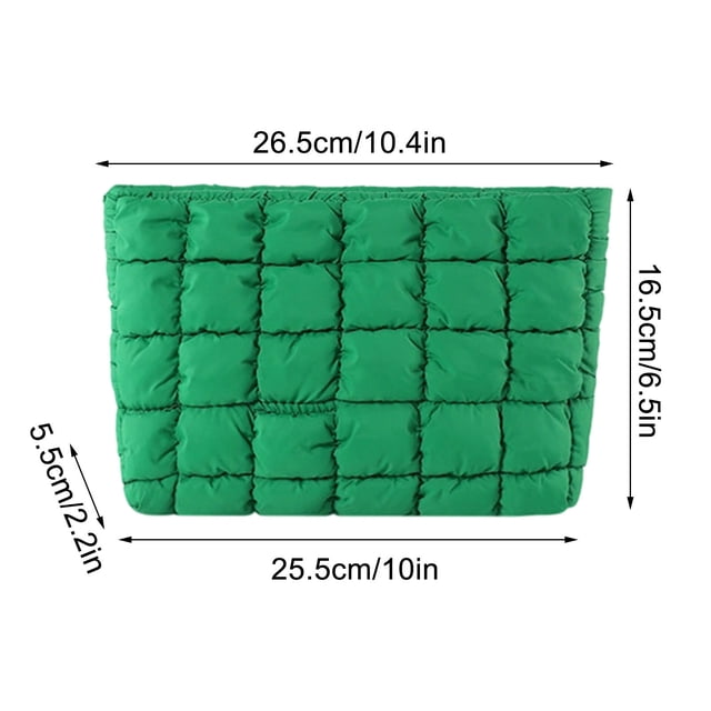 Small Bag Organizer Solid Color Plaid Down Bag, Fashionable Multifunctional Leisure and Fashionable Small Bag
