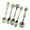Silver, variant on Misright Retro Embossed Alloy Spoon Set of 5 Durable Kitchen Utensils for Dining