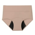 thumbnail image 4 of Women's Panties Solid Period Underwear Comfort Breathable Cotton Leak Proof Menstrual Briefs Women's Briefs Rose Gold XXL, 4 of 4