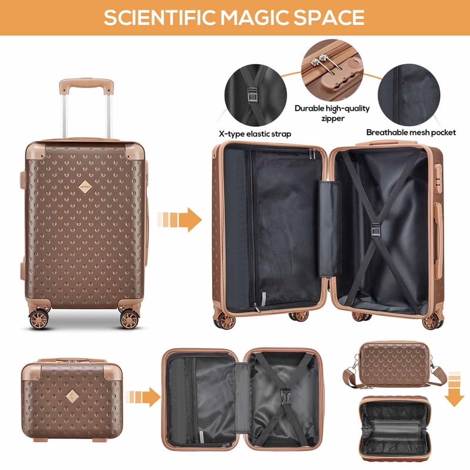 Joyway 3-Piece Hardside Luggage Set with Spinner Wheels photo 6