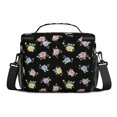 thumbnail image 3 of Lunch Box Pioneer Flower Floral Print Pattern Insulated Lunch Bag for Women Men,Medium Leakproof Lunchbox Cooler Bag Adjustable Strap,10 X 6.7 X 8 Inches, 3 of 6