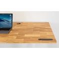 thumbnail image 2 of EFFYDESK TerraDesk Eco-Friendly Height-Adjustable Electric Standing Desk - Made from Recycled Chopsticks with Cable Management Tray and 10-Year Warranty, 2 of 5