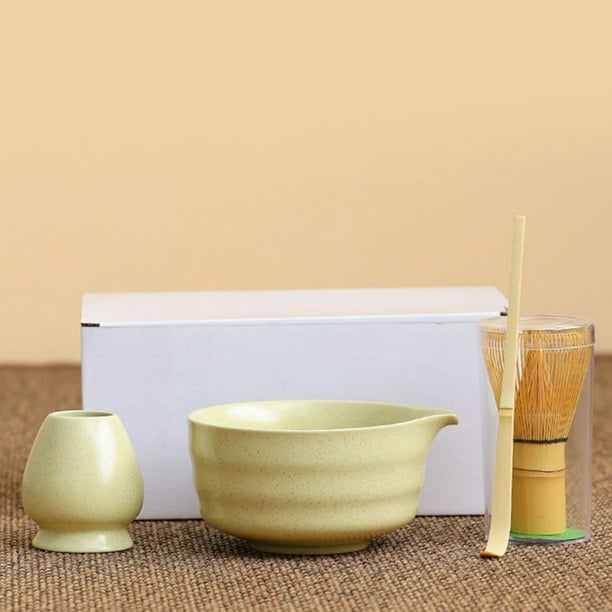 XYKA Matcha Set, 4 PCS Ceramic Tea Set Includes Matcha Bowl with