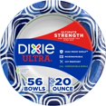 thumbnail image 1 of DIXIE ULTRA Paper Bowls, 20 Ounces, 56 Count, Indigo/White, 1 of 7