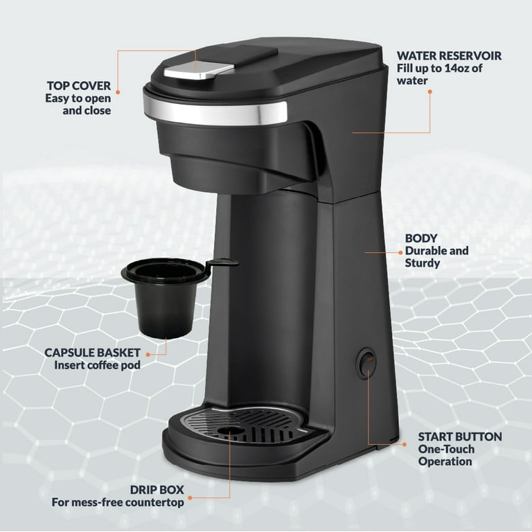 Newhouse Hardware, Single-Serve Coffee Maker, NHCM-001-K, Black Newhouse Hardware, Single-Serve Coffee Maker, NHCM-001-K, Black
