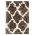 thumbnail image 2 of Safavieh Barcelona Hilda Diamond Shag Area Rug, Silver/Ivory, 2'4" x 3'11", 2 of 7