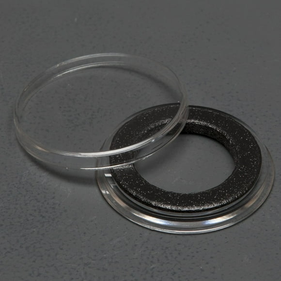(25) Air-Tite Coin Holders Brand Black Ring Type Coin Capsules Protect Your Valuable Silver, Gold, Platinum, Challenge, and Medallion Coins with Our Crystal Clear Protective Holders (21mm Black Ring)